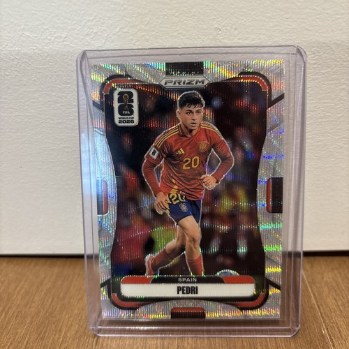 Pedri Silver Wave #80 2026 Panini Prizm Fifa World Cup Soccer Spain