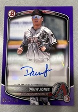 2025 Bowman - Paper Prospect Retail Autographs Druw Jones #BPA-DJ Purple /250...