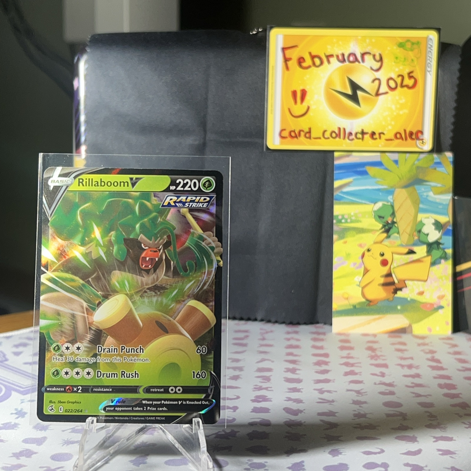 RILLABOOM V 022/264 FUSION STRIKE POKEMON (ULTRA RARE, NM)