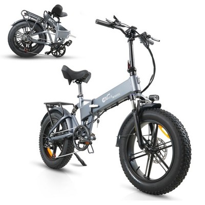 20 Zoll Elektrofahrrad 48V 17AH Akku E Mountainbike Fat Tyre City E Bike 7 Gänge