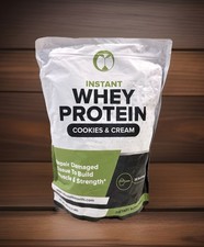 Instant Whey Protein Powder Mix Cookies Cream 2.2 Lbs 28 Servings. Exp 2/23/2026 11.35 per gallon