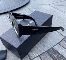 Prada PR17WS 1AB5S049 Women's Sunglasses 49 mm Black / Dark Grey Lens