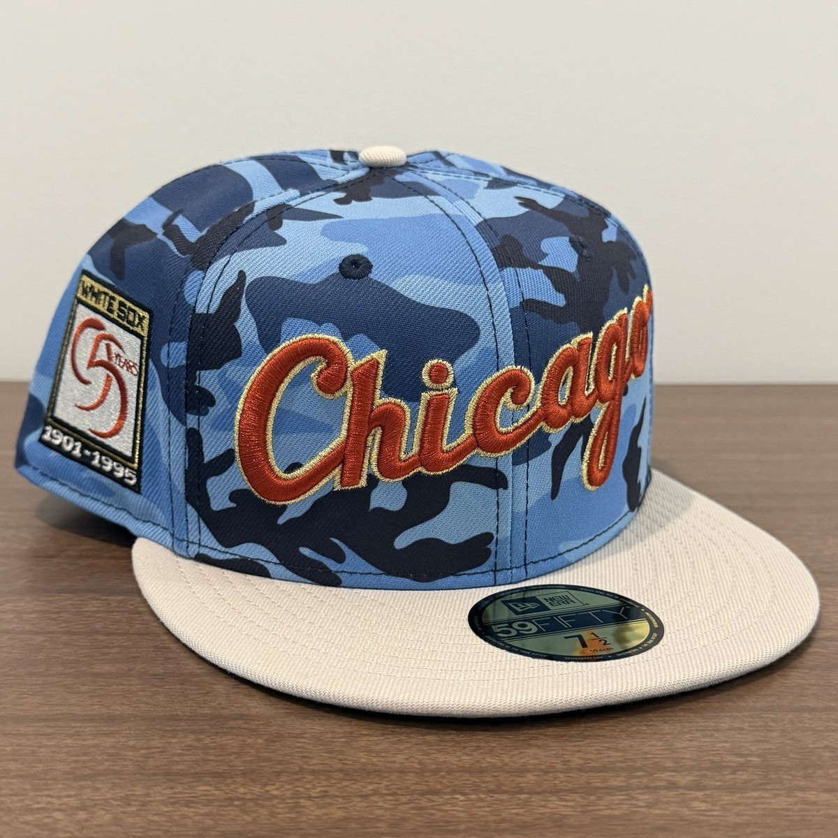 New Era Chicago White Sox 59Fifty Urban Blue Camo 95 Years Fitted 