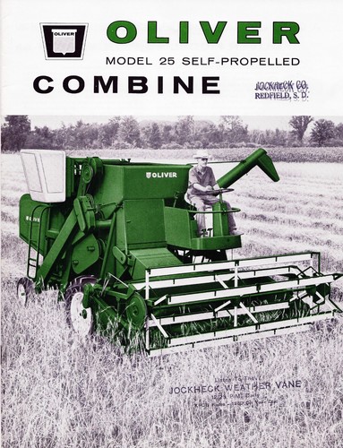 1963 OLIVER 25 S.P. COMBINE - ORIGINAL BROCHURE