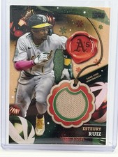 2024 Topps Holiday - Relics Esteury Ruiz #RC-ER (MEM) Oakland Athletics 