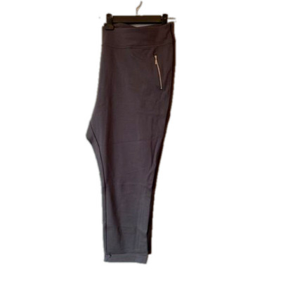 Roaman's 28W Active Athleisure Lounge Travel Packable BOHO Casual Gray Pants New