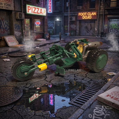 TEENAGE MUTANT NINJA TURTLES - NINJA STEALTH BIKE / PLAYMATES 2012