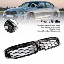 Gloss Black Front Kidney Grill Grille Fit Bmw G20 320i 330i M340i 2023-2024