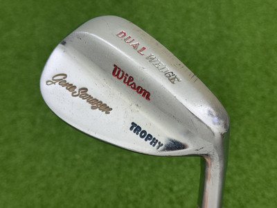 Wilson Golf Gene Sarazen Trophy Dual Wedge (Gap) Right Handed Steel Leather Grip