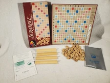 Vintage Scrabble Crossword Game 1982 Selchow & Righter No.17 Complete Set