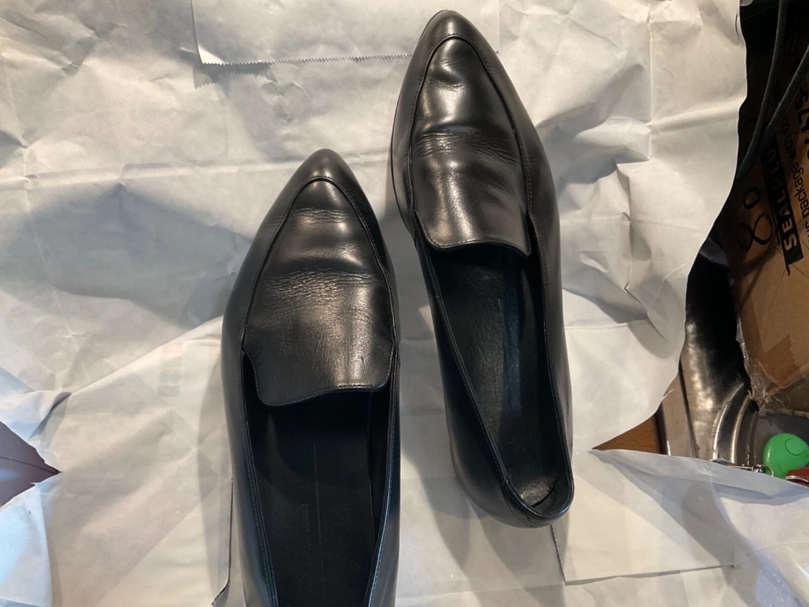 RARO! scarpe pelle nere ECCO taglia 42 uk 8