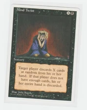 Magic the Gathering ~ MTG ~ 1x Mind Twist ~ Fourth Edition ~ 4Ed ~ HP