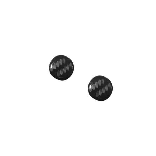 2Pcs Carbon Fiber Regular Radio Buttons Trim For Mitsubishi Outlander 2014-2016 - Picture 6 of 12