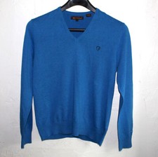 Ben Sherman Men Sweater V neck blue size M cotton Original