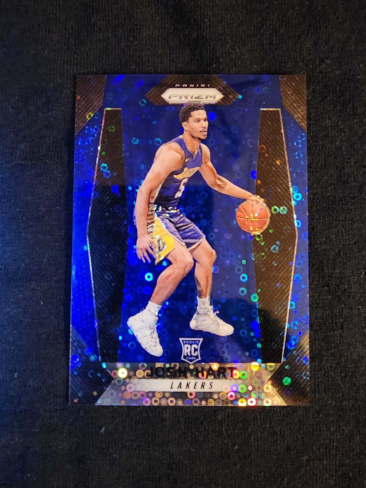 2017-18 Panini Prizm Blue Fast Break Disco Prizm #282 Josh Hart RC 50/175