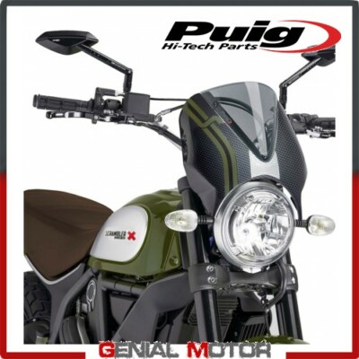 PUIG WINDSHIELD LIGHT SMOKED 8192H DUCATI SCRAMBLER 800 ICON CLASSIC 2015 2019