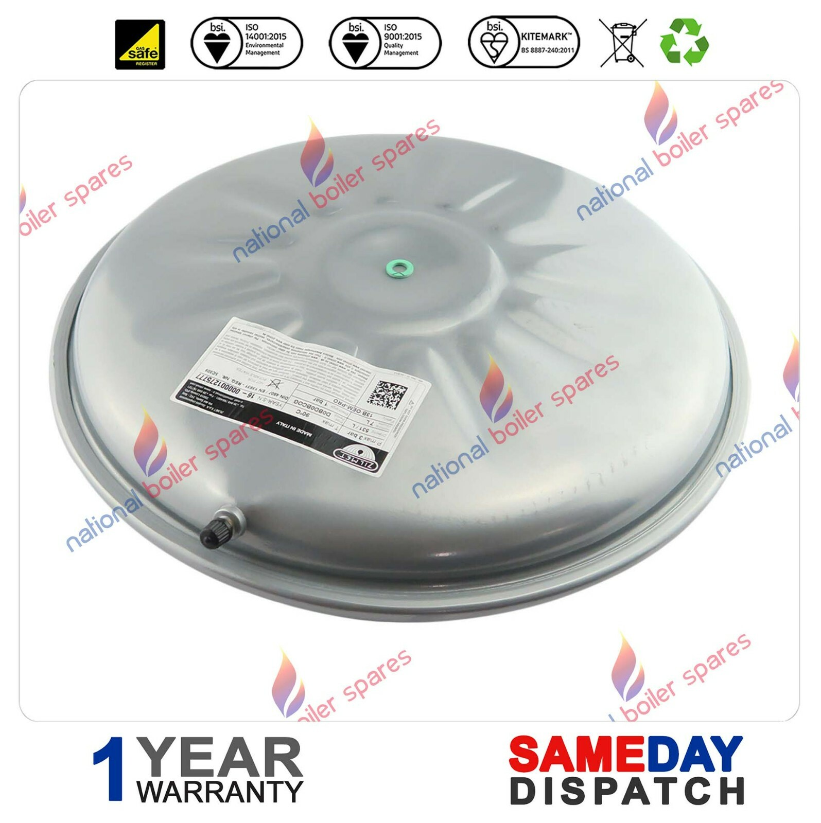 Heatline Vizo 24 Old Type Boiler Expansion Vessel 7l 3003200028 for sale  online | eBay