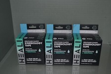 3 Kinesiology Tape Infused With Magnesium, Menthol, Blue Splatter Strip Exp 3/26