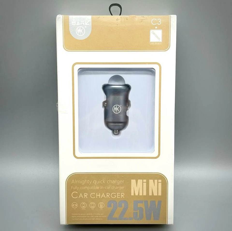 Mark Mini 22.5W C3 Quick Car Charger USB Converter Mobile Phones, Tablets Camera - Image 3 of 4