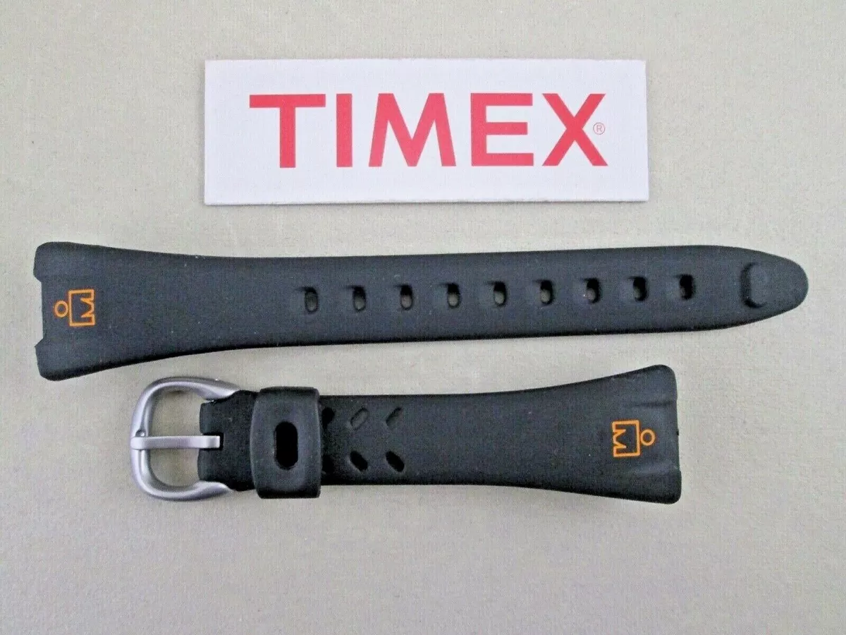 Timex Ironman midsize T53161 watch band 14mm black orange lady s