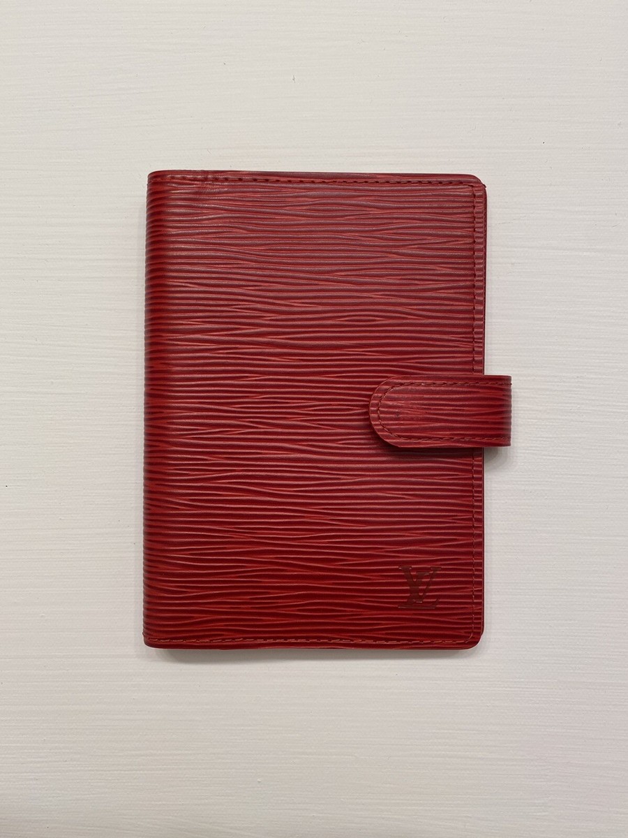 LOUIS VUITTON / アジェンダPM_エピ_RED/レザー/RED/メンズ Louis Vuitton Red Epi Small Ring Agenda PM | eBay