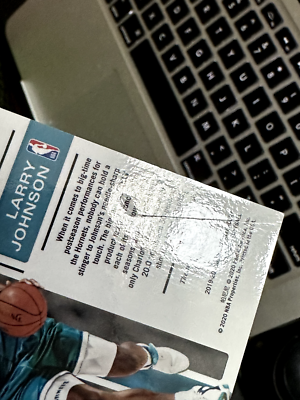 2019-20 Contenders Optic Larry Johnson Legendary Silver Prizm Auto