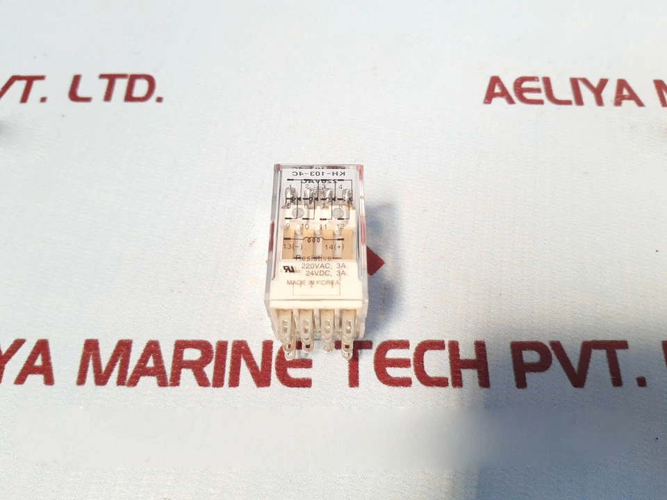 Lot of 10X Koino KH-103-4C Miniature Power Relay 220VAC KH0103 24VDC,3A - Image 3 of 4