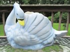 Blue Swan Vintage Pottery Planter Japan Hand Painted 8" x 4.5" x 5" — photo 1