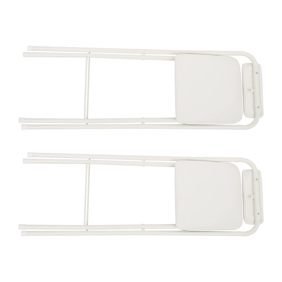 2 Pcs Folding Bar Stool with Backrest, Tall Foldable Stool Chair Portable USA - Image 2 of 4