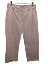 Tommy Hilfiger Pants Womens Size 10 Pink Cropped Straight Leg Flat Front Beach