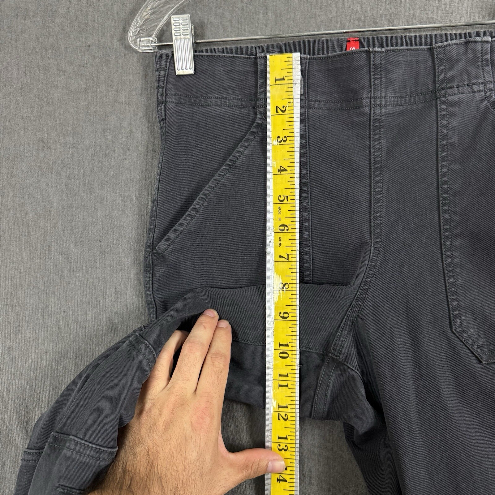 Spanx Women’s Size Small Solid Gray Stretch Twill… - image 11