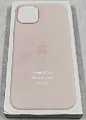 Original Apple MXQV3ZM/A iPhone 15 Plus Silikon Case mit MagSafe - Hellrosa