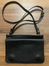 Costanza Rota Black Leather Italy Sling Bag 