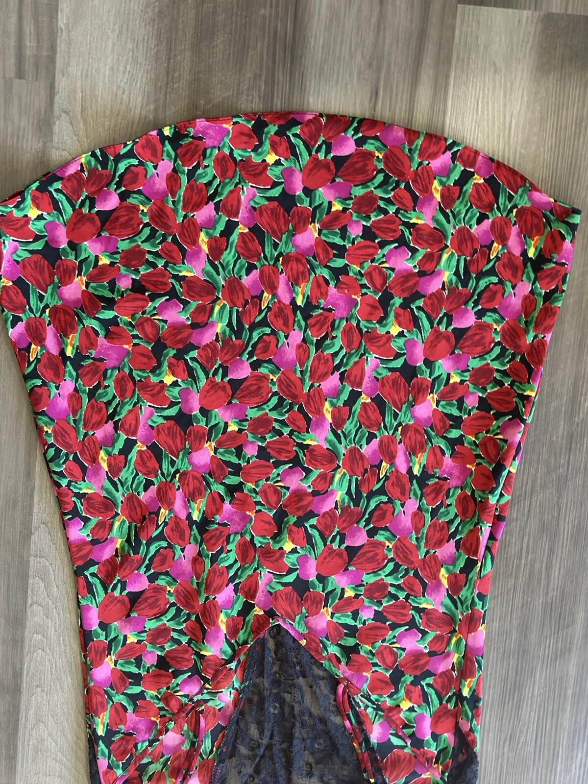 UNDERCOVER Abito slip tulipani vintage oro Victoria's Secret taglia M