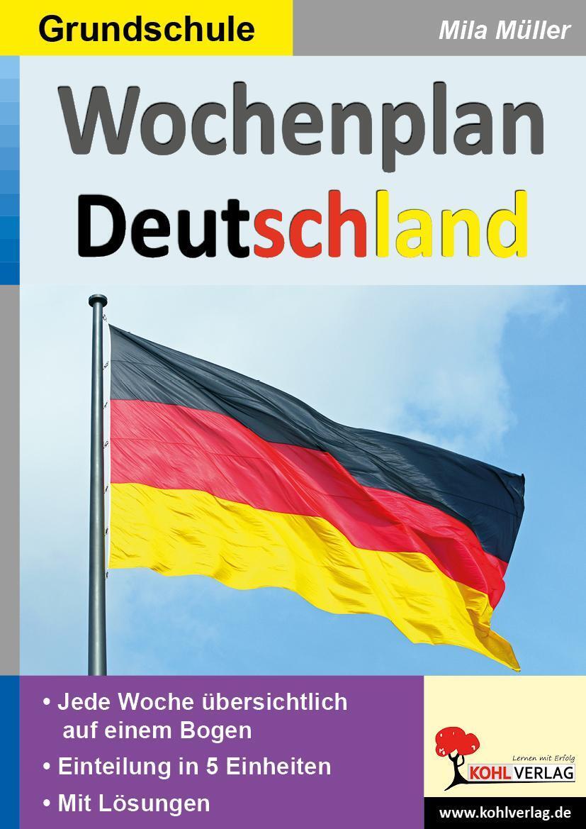 Thumbnail - Wochenplan Deutschland | Mila Müller | Taschenbuch | Wochenplan | 80