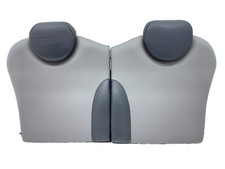 2002-2006 Mini Cooper S R53 Rear Seat Backrest Left Right Gray Leather Set Oem 2002-2006 Mini Cooper S R53 Rear Seat Backrest Left Right Gray Leather Set Oem