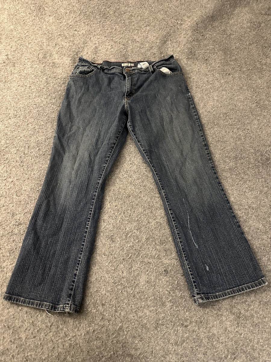 Levis 550 Relaxed Boot Cut Jeans 16 S Blue Classic Inseam 28