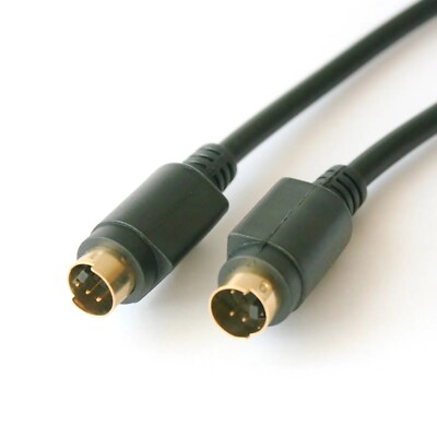 S-VHS S-Video-Kabel SVHS 2x Stecker St/St gold PC TV Anschlusskabel