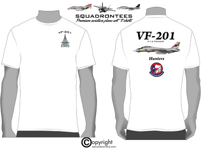 VF-201 Hunters F-14 Tomcat Squadron T-Shirt D2 - USN Licensed Product