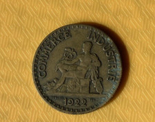 Moneda Francesa - Cámara de Comercio Moneda 2 Francos - 1922