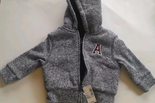 Chaqueta Suéter The Children’s Place Boy Cremallera Con Capucha Letra Talla 9-12 Meses