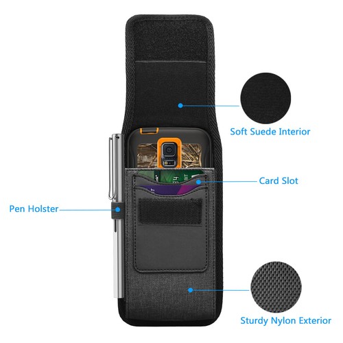 Funda billetera con clip para cinturón para teléfono celular para iPhone Samsung - Imagen 5 de 12