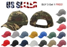 Distressed Cotton Dad Hat Baseball Ball Cap Hat Dad Vintage Solid Pigment Plain