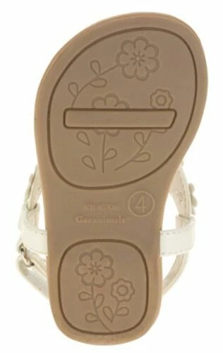 NOVAS sandálias brancas flor GARANIMAL infantil **6-9**9-12**12-18** meses - Imagem 3 de 3