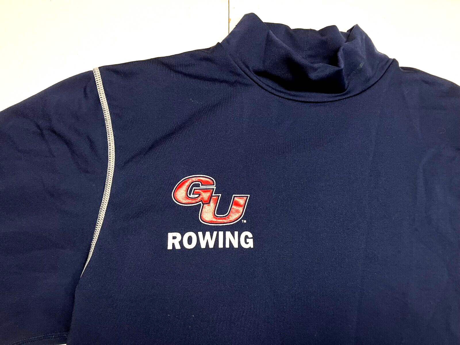 FILA GONZAGA ZAGS Nike Pro Fit COLLEGE CREW TEAM SHIRT Compressione Canottaggio Palestra Uomo L