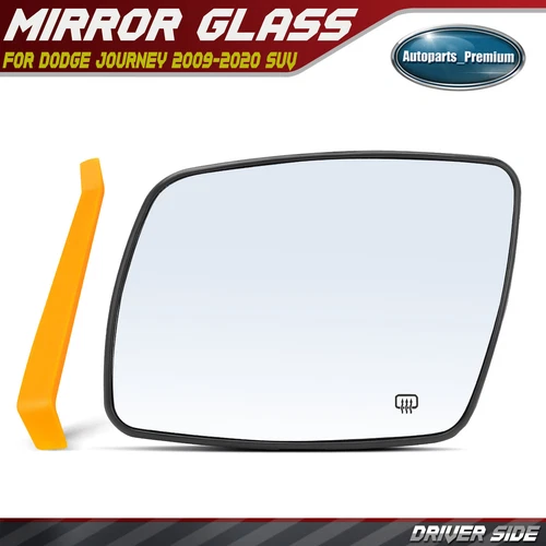 Driver Side Mirror Glass Heated with Power Adjust for Dodge Journey 2009-2020