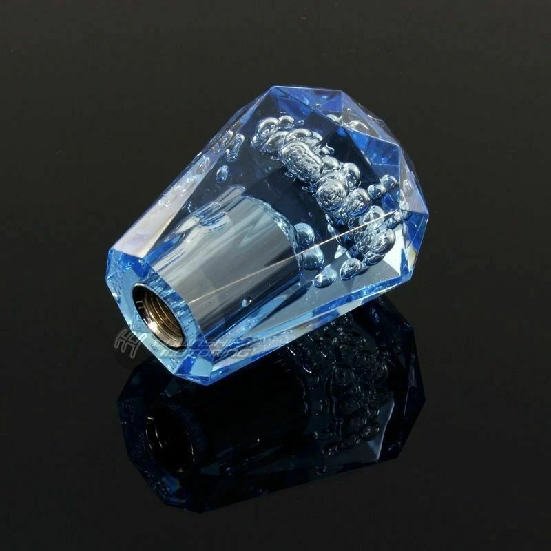 JDM Universal VIP Diamante Cristal Manual MT Burbuja Drift Perilla de Cambio 60mm AZUL Foto 4 de 4