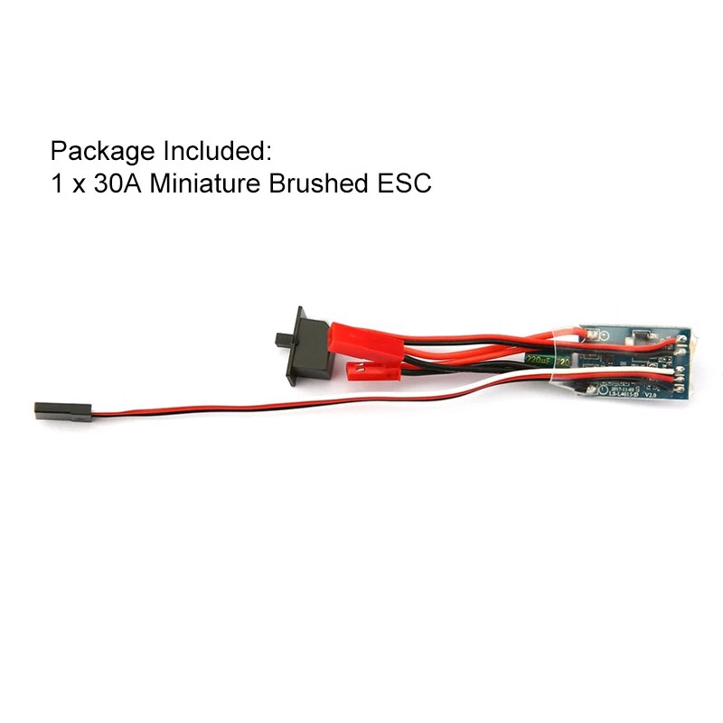 30A Mini Brush ESC with Speed Controller for RC Boat Car Using Easy Install - Image 3 of 4