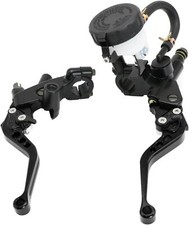 2pcs Brake Clutch Levers Master Cylinder Rese...