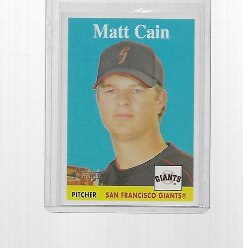 2007 Topps Heritage Matt Cain #21 card